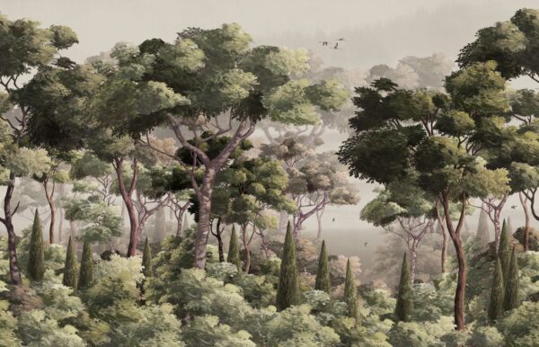 Fotobehang Toscaanse Bos