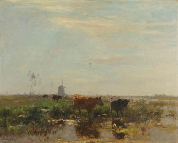 Fotobehang Nederlands landschap