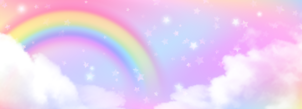 Fotobehang Pastel Regenboog Land