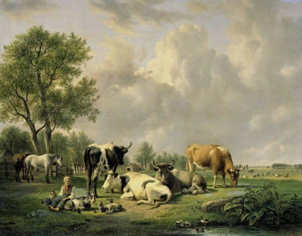 Fotobehang In het ritme van het dorp